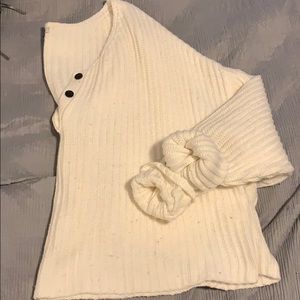 Cropped Henley Sweater